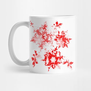 Snowflakes christmas trees and holly 2 Mug